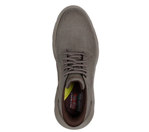 Pantofi sport, barbati, SKECHERS GARZA CLIVE SLIP-INS 205352-DKTP bej, textil